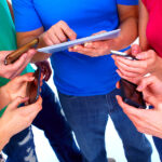 Human-hands-with-tablet-computer-smartphones