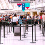 Airport crowd
