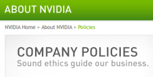 Nvidia-ethics