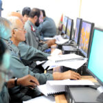 Kabul - An Afghan National Police (ANP) students study basic logistics training at the Afghan Ministry in Interior (MOI) August 1, 2010. The Afghan MOI is providing the first ever computer based logistics training for ANP personnel. (U.S. Air Force photo/ Staff Sergeant Matt Davis)